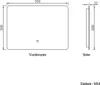 LED Spiegel mit Beleuchtung Badezimmerspiegel 70x50cm Produktbild-Vorschau 9