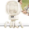 Tragbarer Ventilator Kinderwagen, 270° Drehung Ventilator Produktbild-Vorschau 17