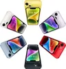 A collage of multiple iPhones in different colors arranged in a circular pattern. Produktbild-Vorschau
