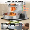 A commercial French fry cutter is shown slicing carrots into a metal bowl, with a collage of different countertop surfaces at the bottom. Náhled obrázku produktu