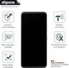 A smartphone screen protector is shown with various feature icons and text descriptions. Produktbild-Vorschau