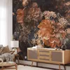 Vlies Fototapete - Retro Flowers - Third Variant 150x105 cm Produktbild-Vorschau 1