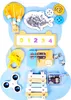 Aga4Kids Montessori Holztafel Bär Blau Produktbild-Vorschau 1