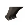 A close-up of the base of a brown plastic garden bench leg. Produktbild-Vorschau