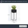 Anwicar Blumenständer Metall Schwarz Höhe 100 cm Produktbild-Vorschau 6