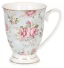 Clayre & Eef Tasse 300 ml Blau Rosa Porzellan Blumen Produktbild-Vorschau 1