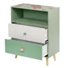 Kinderregal mit 2 Schubladen, Wald-Design, Bärchenmotiv, Produktbild-Vorschau 4