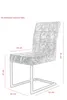 2er Set Freischwinger Donna - Bezug Microfaser Braun - Produktbild-Vorschau 7