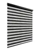 PREMIUM DOPPELROLLO BH3106 schwarz verlaufend mit Alu Produktbild-Vorschau 2