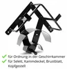 AMKA Geschirrhalter Pferd einteilig Metall schwarz  Produktbild-Vorschau 2