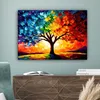 Obrazy na plátne 80x60 cm - Strom života - Umenie - Západ Náhľad obrázku produktu 4