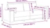vidaXL 3-Sitzer-Sofa Rosa 220x77x82 cm Samt Produktbild-Vorschau 8