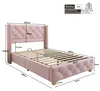 Flieks Polsterbett 90x190cm Jugendbett mit Lattenrost, Produktbild-Vorschau 4