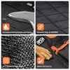 A collage of four close-up images showcasing different features of a dog car seat cover. Anteprima dell’immagine prodotto
