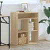 vidaXL Knihovna Sonoma dub 66x31x80 cm Materiál na bázi Náhled obrázku produktu 3