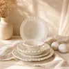 Sea Pearl service de table 27 pièces 6 pers blanc bordure Voir les images du produit 3