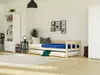Holzeinzelbett FENCE 4-in-1 mit Barriere und Ausziehbett Produktbild-Vorschau 2