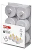 LED dekorace – čajová svíčka bílá, CR2032, vnitřní, vintage, 6 ks Produktbild-Vorschau