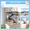 PawHut Hamsterkäfig, Nagetierkäfig, 3 Ebenen mit Rad, Produktbild-Vorschau 7