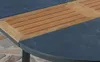 ALEOS. Aluminium Glas Teakholz Gartentisch rund Produktbild-Vorschau 3