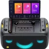 A karaoke machine with a screen and microphone, displaying app icons. Anteprima dell’immagine prodotto