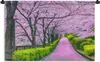 MuchoWow® Wandteppich Wandbehang Sakura - Japan - Frühling Produktbild-Vorschau 1