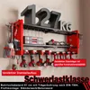 FABATO 3-Ebenen Werkzeug-Wandhalterung Rot mit 8 Produktbild-Vorschau 3
