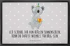 Mr. & Mrs. Panda fußmatte Koala Geschenk 40 x 60 cm - Grau Produktbild-Vorschau 1
