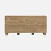 sweeek - Sideboard mit Holzdekor und 4 Türen 155 cm - Produktbild-Vorschau 5