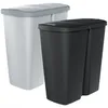 BirnePower Mülleimer Duo 50L, Schwarz, 2x 25L Produktbild-Vorschau 6