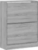 vidaXL Szafka na buty Szara Sonoma 63x24x81 cm Materiał Podgląd zdjęcia produktu 3