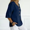 ASKSA - Chemisier en mousseline pour femme, manches 3/4, Voir les images du produit 3