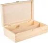 An open wooden box for wine bottles, shown against a white background. Produktbild-Vorschau