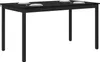vidaXL Eettafel, 140 x 80 x 75 cm, houtvezel, zwart, Productafbeelding-voorbeeld 1