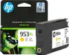 The image shows the packaging and the ink cartridge for an HP 953XL yellow ink cartridge. Náhled obrázku produktu