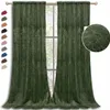 2er Set Samtvorhang Kräuselband 132x213cm Prägemuster Produktbild-Vorschau 1
