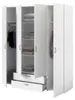 Armoire Parisot Daily, 4 portes, blanche, 160 x 185 cm Voir les images du produit 12