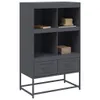 Highboard Anthrazit 68x39x111,5 cm Stahl Produktbild-Vorschau 7