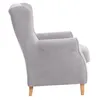 Ohrensessel Karlen Bezug Veloursstoff Buche natur / silber Produktbild-Vorschau 3