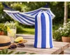 Verk 14655 Hamaka Houpací síť 200 x 150 cm, modré pruhy Náhled obrázku produktu 3