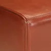 vidaXL Bank Turnbock-Design Braun 110 cm Echtleder Produktbild-Vorschau 5