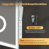 Badspiegel mit Beleuchtung, Uhr, Temperatur, 3-fache Produktbild-Vorschau 4