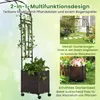 GOPLUS Rosenbogen mit Pflanzkästen, Gartenbogen mit Produktbild-Vorschau 3