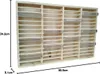FabaHome MC Regal für 60 Kassetten, Holz Holz Natur Produktbild-Vorschau 3