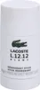 A white deodorant stick with the Lacoste logo and product details. Podgląd zdjęcia produktu