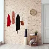 Relaxdays Wandgarderobe Holz, ausziehbare Garderobenleiste, Produktbild-Vorschau 2
