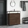 vidaXL Armoire à chaussures avec 4 abattants, aspect chêne Voir les images du produit 3