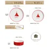 10,25 Zoll Essteller, 8,25 Zoll Dessertteller, 770ML Schale Voir les images du produit