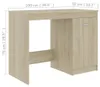 vidaXL Psací stůl Sonoma Dub 100x50x76 cm výrobek z Náhled obrázku produktu 8