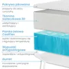 A diagram illustrating the layers of a mattress topper with Polish labels. Produktbild-Vorschau